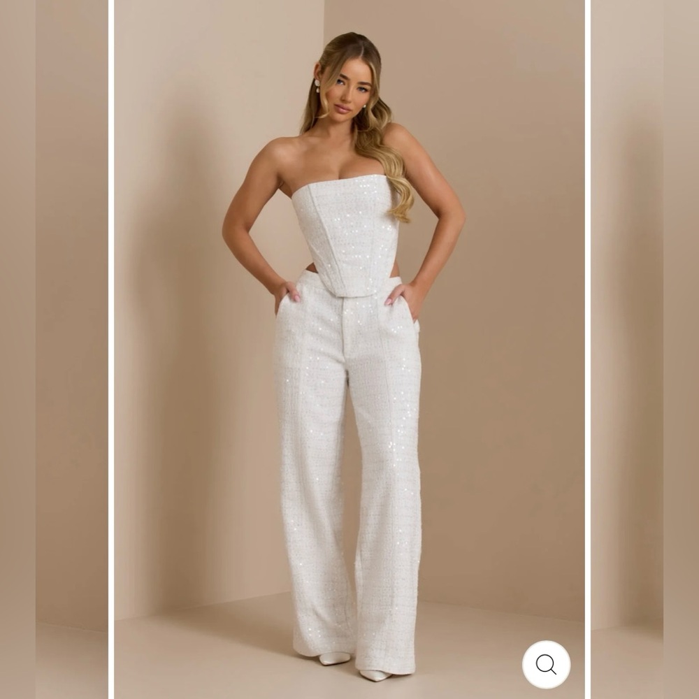 Sequin Corset and Trouser Set